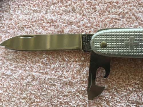 Soldier Pocket Knife (Victorinox Alox) issued to South African Army and engraved with NATO Number