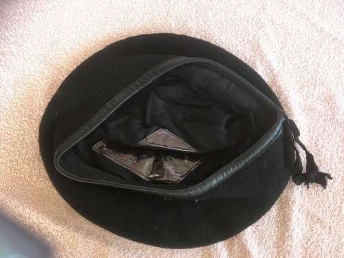 1964 Old SADF Black Beret (no badge) - very good condition!