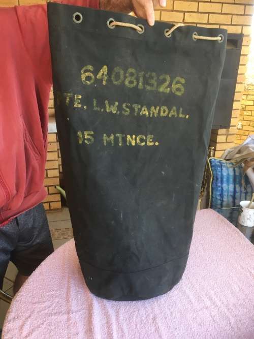 World War II Dark Blue Canvas "Balsak" British Issue - Great condition!