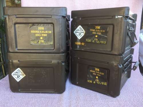 ***Spring Sale*** Medium Sized Metal Military Ammo Box (x4) - price per box
