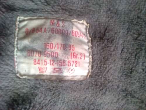 German parka with rank Great CONDITION