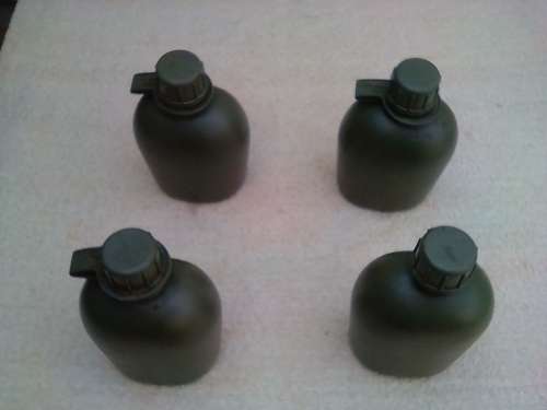 SADF ONE LITRE WATER BOTTELS X4 -R75 EACH