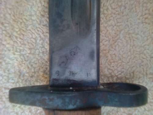 303 BAYONET -AGE RELATED WEAR ON BLADE AND FROG