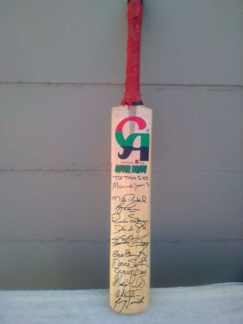 TITANS VI SIGNED BAT