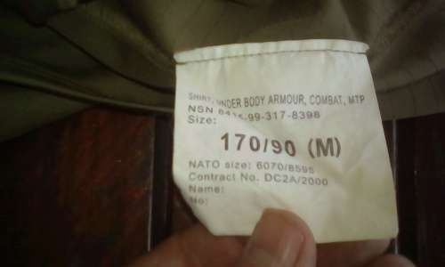 AMERICAN ARMY SHIRT UNDER ARMOUR COMBAT -MTP -SIZE MEDIUM