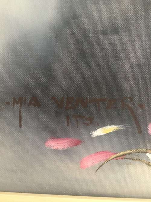 Mia Venter original Cosmos oil painting