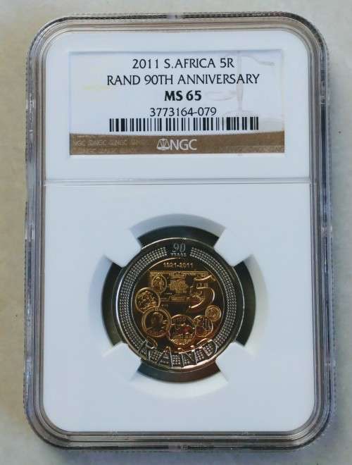@@ 2011 SARB 90th ANNIVERSARY COMMEMORATIVE R5 - MS65 @@