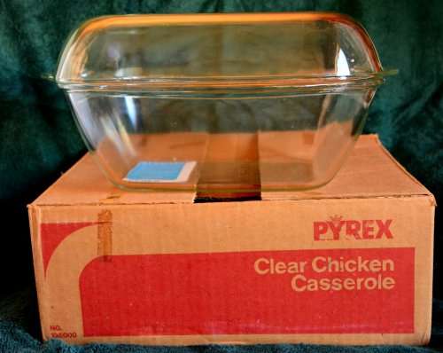 Vintage Pyrex Chicken casserole with lid