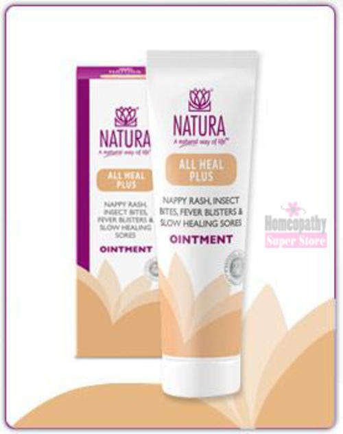 All Heal Plus Ointment (Natura) - Nappy Rash, Insect Bites, Fever Blisters & Slow Healing Sores