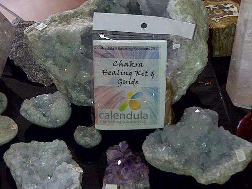 Crystal Chakra Set with Guide Book (Calendula) - Balancing, Meditation, Vibration & Emotional Supp