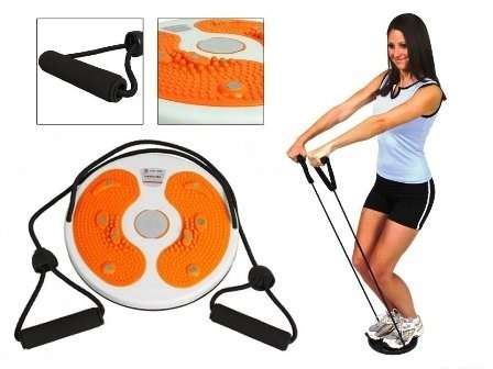 Foot Massage & Waist Twisting Disc With Rope !
