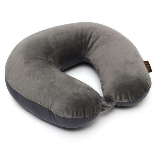 Vibrating Memory Foam Particles U-Shape Neck Headrest Pillow Car Flight Travel pillow