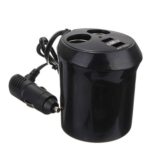 Dual Car Cigarette Lighter Socket DC Power Adapter Charger Splitter