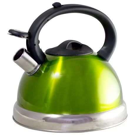 green colour ENERGY SAVING WHISTLING Stainless KETTLE 3L Works on Gas, Electric stove( BLUE)