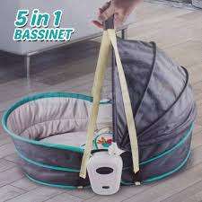 Premium 5 In 1 Newborn Baby Rocker Bassinet Bouncer Toddler Music Chair With Toy