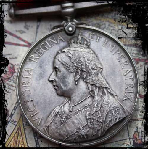 Boer War  QSA medal with Cape Colony & South Africa 1902, Pte. W.J. HOLDEN.