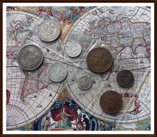 1945 South African Coin Set, Conditions Please as per Photo.