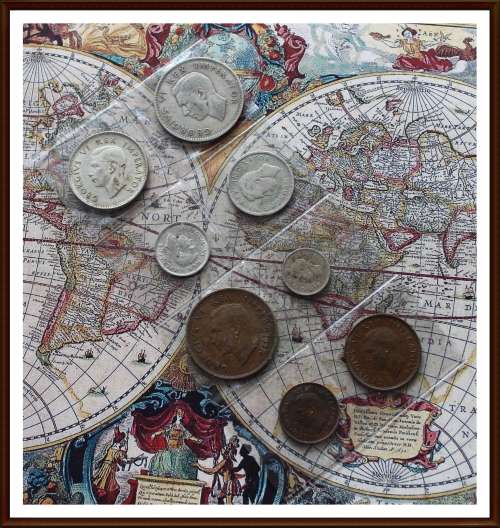 1945 South African Coin Set, Conditions Please as per Photo.