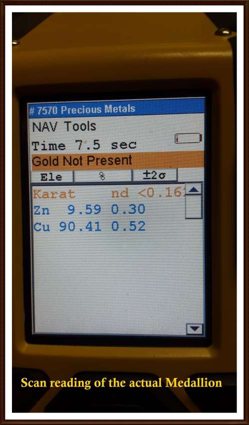 Rhodesia Medallion, of Rhod. Armed Forces, The Rims of the medallions are Gold Plated, as per Photo.