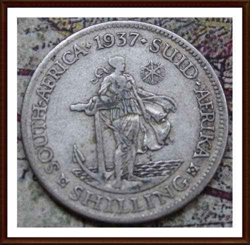 1937  S.A.U. One Shilling  in Circulated Conditions, as per Photo.