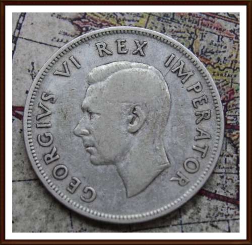 1939 S.A.U. Two and Half Shillings, Very Low Mintage 132.927 Circulated Coin, as per Photo.