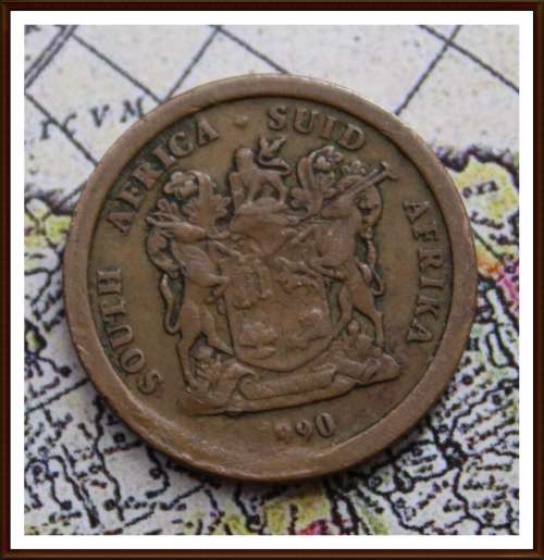 1990 Rep. S.A  Five Cents, Error Coin? for  Conditions, as per Photo.