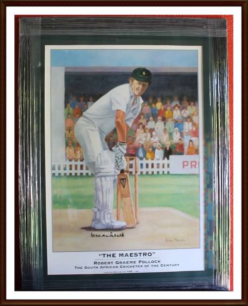 "THE MAESTRO" Robert Graeme Pollock, as per Photo.