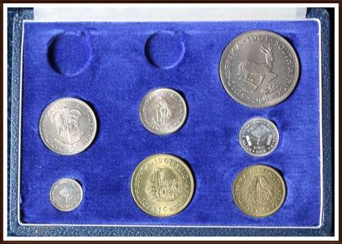 1961 Rep. South Africa, Long Coin Set, (NO GOLD) as per Photo.