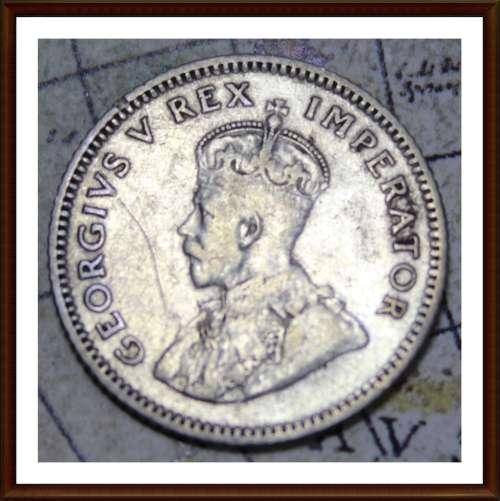 1923 Uni. of S. A. Sixpence, Circulated Coin, Low Minted, Judge Cond. for Yourself, as per Photo.