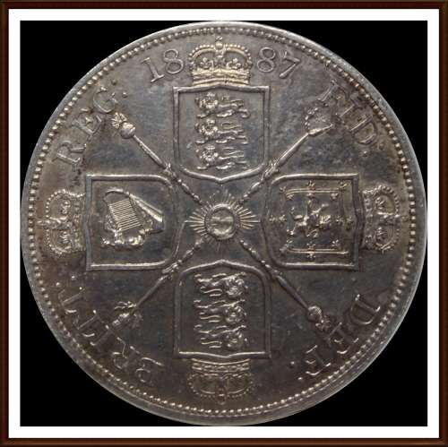 1887, Great Britain, Rare Partial Set of  Coins Almost UNC, as per Photo.