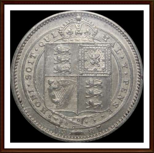 1887, Great Britain, Rare Partial Set of  Coins Almost UNC, as per Photo.