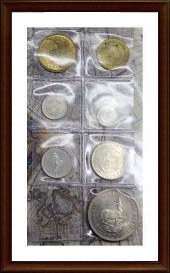 1964 Rep. of S.A, Full Set the Circ. Coins and Almost UNC, Judge Cond. for Yourself,  as per Photo.