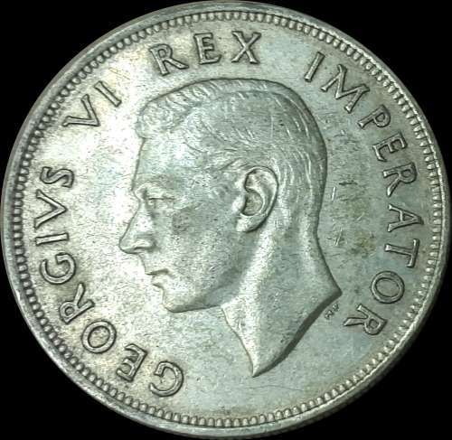 1940 Uni. of S. A. 2 1/2 Shillings, Coin in Circulated Conditions, as per Photo.