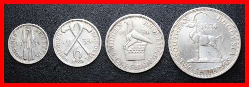 Southern Rhodesia:  Excellent Partial Coin Set of 1934, Judge Condition for Yourself.