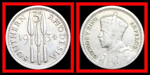 Southern Rhodesia:  Excellent Partial Coin Set of 1934, Judge Condition for Yourself.