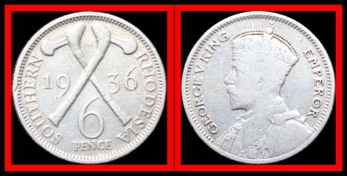 Southern Rhodesia:  Excellent Partial Coin Set of 1936, Judge Condition for Yourself.