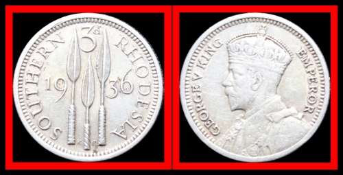 Southern Rhodesia:  Excellent Partial Coin Set of 1936, Judge Condition for Yourself.