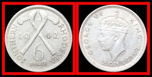 Southern Rhodesia:  Excellent Partial Coin Set of 1942, Judge Condition for Yourself.