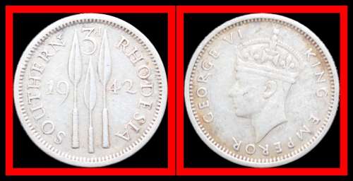Southern Rhodesia:  Excellent Partial Coin Set of 1942, Judge Condition for Yourself.