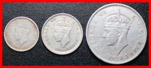 Southern Rhodesia:  Excellent Partial Coin Set of 1942, Judge Condition for Yourself.
