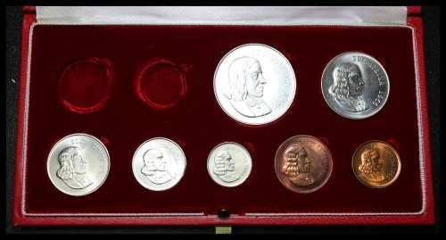 1966 Rep. S. A. Excellent Set of Coins in UNC Conditions (R1 UNC Cond), Please as per Photo.
