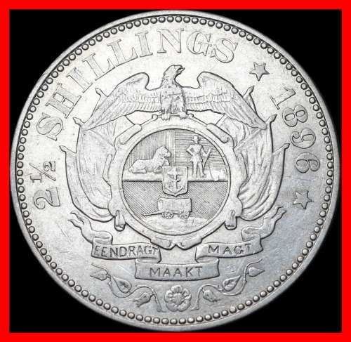Z.A.R  Half Crown 1896 Circulated coin in Very Good Condition, Judge for Yourself, as per Photo.