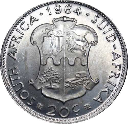 1964: Rep. of  South Africa: Excellent  Set of Coins Almost UNC in Very Good Conditions, per Photo.