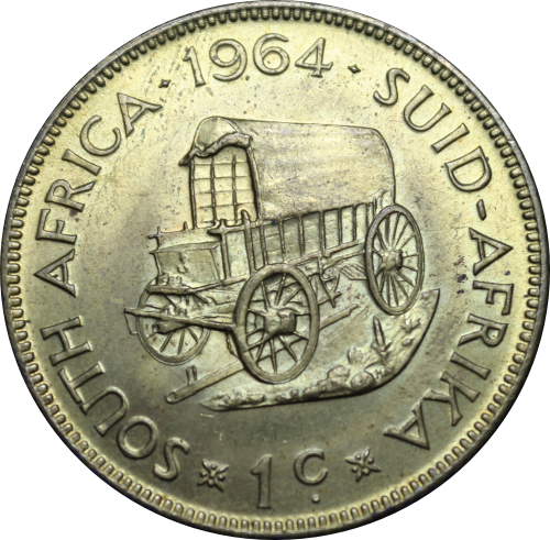 1964: Rep. of  South Africa: Excellent  Set of Coins Almost UNC in Very Good Conditions, per Photo.