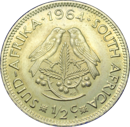 1964: Rep. of  South Africa: Excellent  Set of Coins Almost UNC in Very Good Conditions, per Photo.