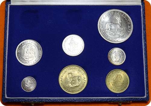 1964: Rep. of  South Africa: Excellent  Set of Coins Almost UNC in Very Good Conditions, per Photo.