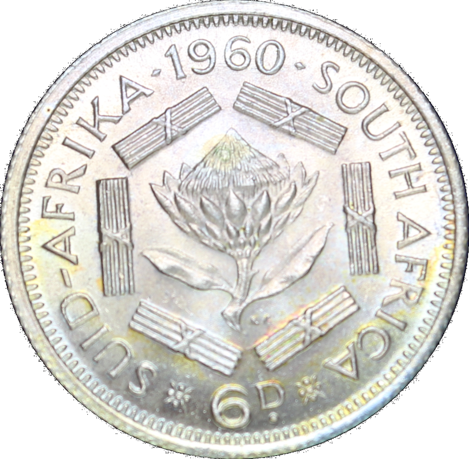 1960 Union of  South Africa: Immaculate: Uncirculated Short Set, Coins in Excellent Tone,