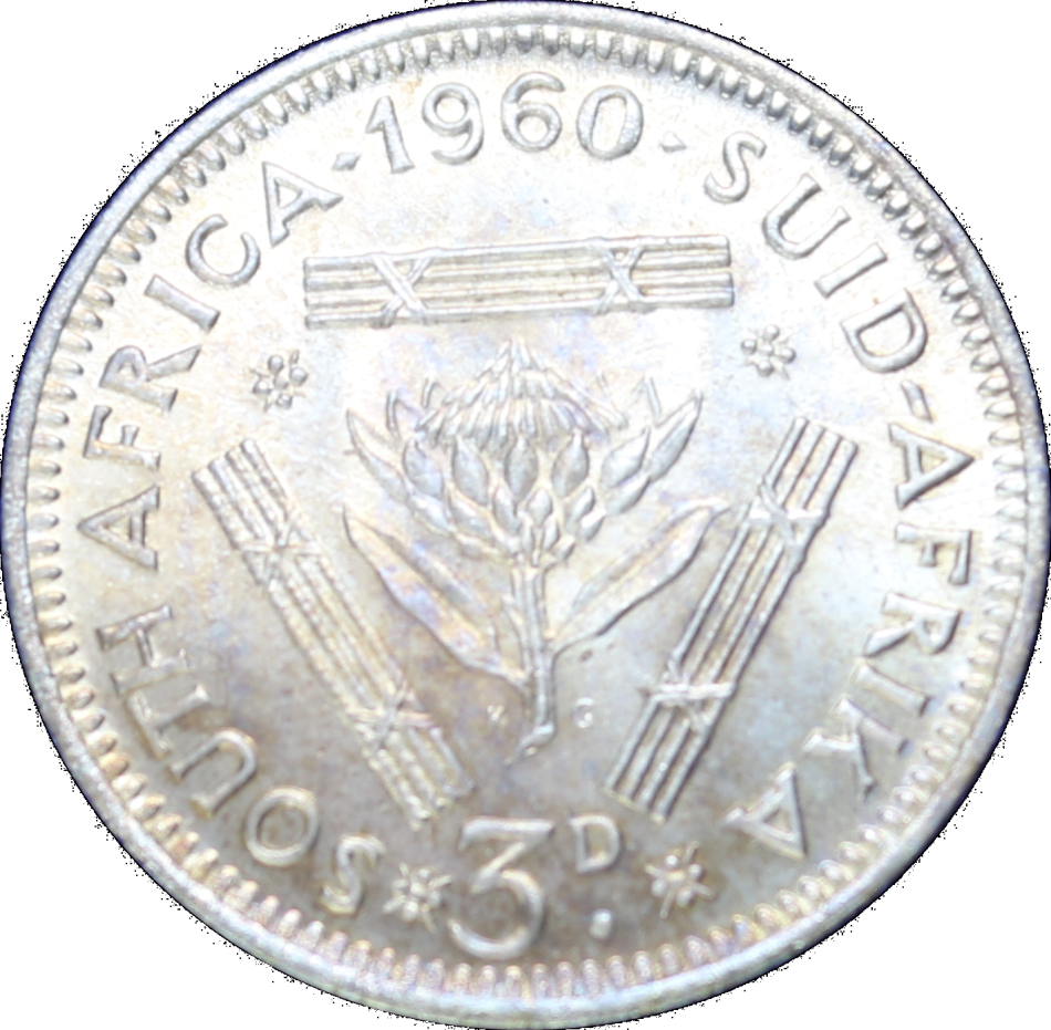 1960 Union of  South Africa: Immaculate: Uncirculated Short Set, Coins in Excellent Tone,