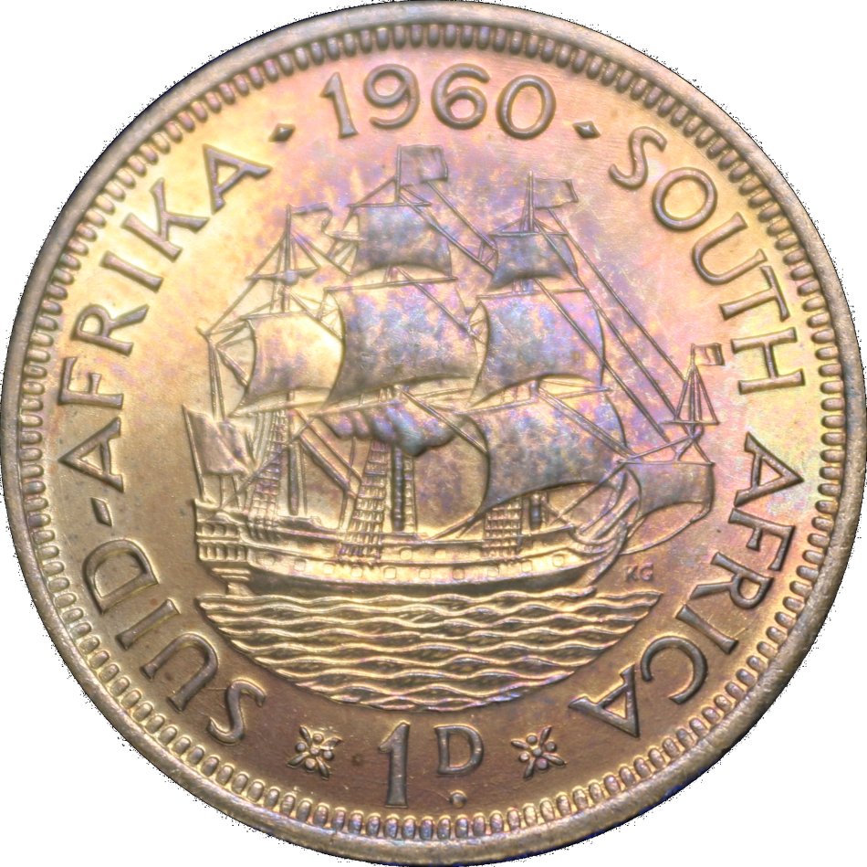 1960 Union of  South Africa: Immaculate: Uncirculated Short Set, Coins in Excellent Tone,