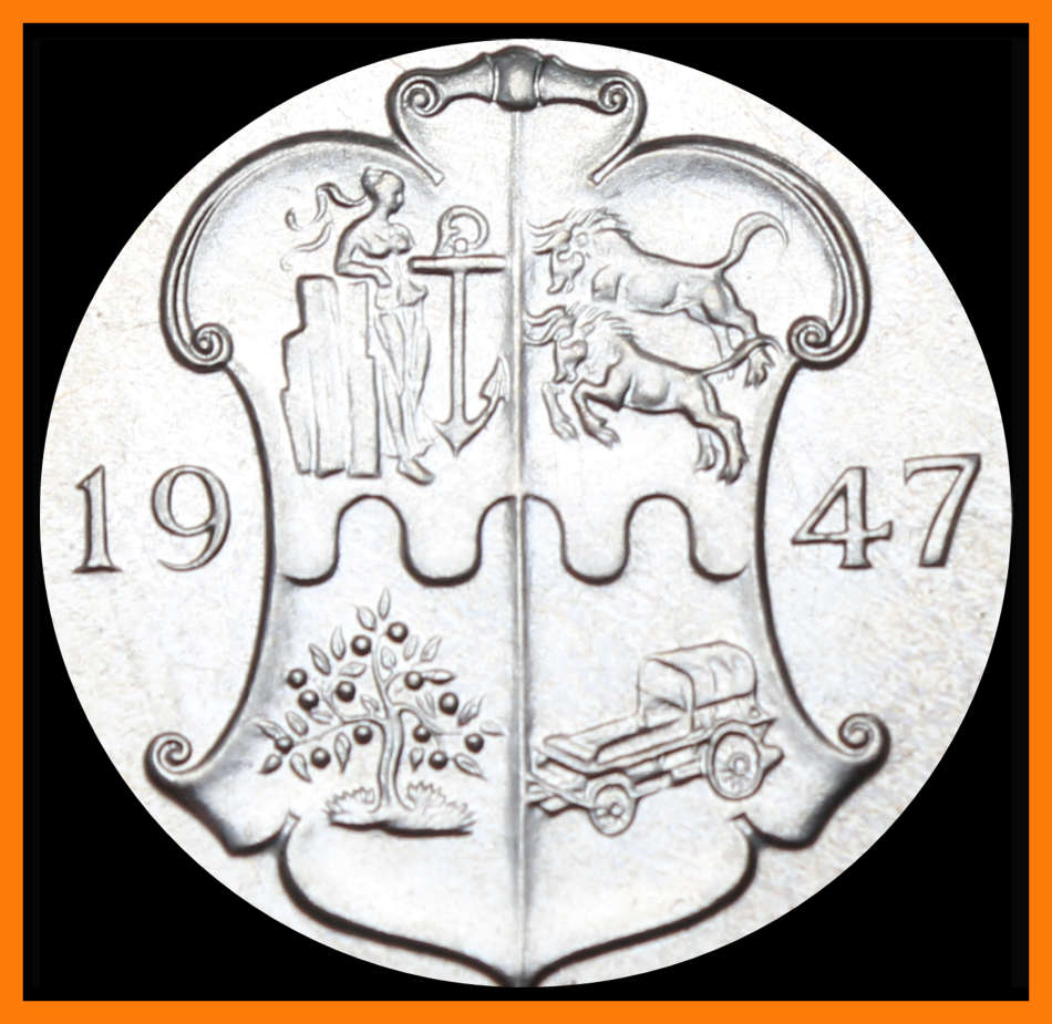 1947 Union of S.A. Two Shillings : Excellent PROOF Coin in HIGH Grade, as per Photo.